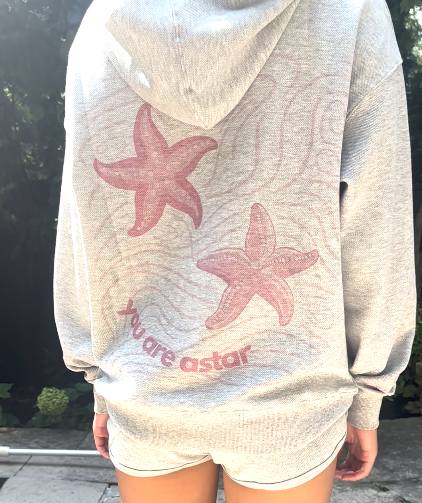 A-STARFISH HOODIE (PINK) + A-STARFISH SHORTS (PINK)