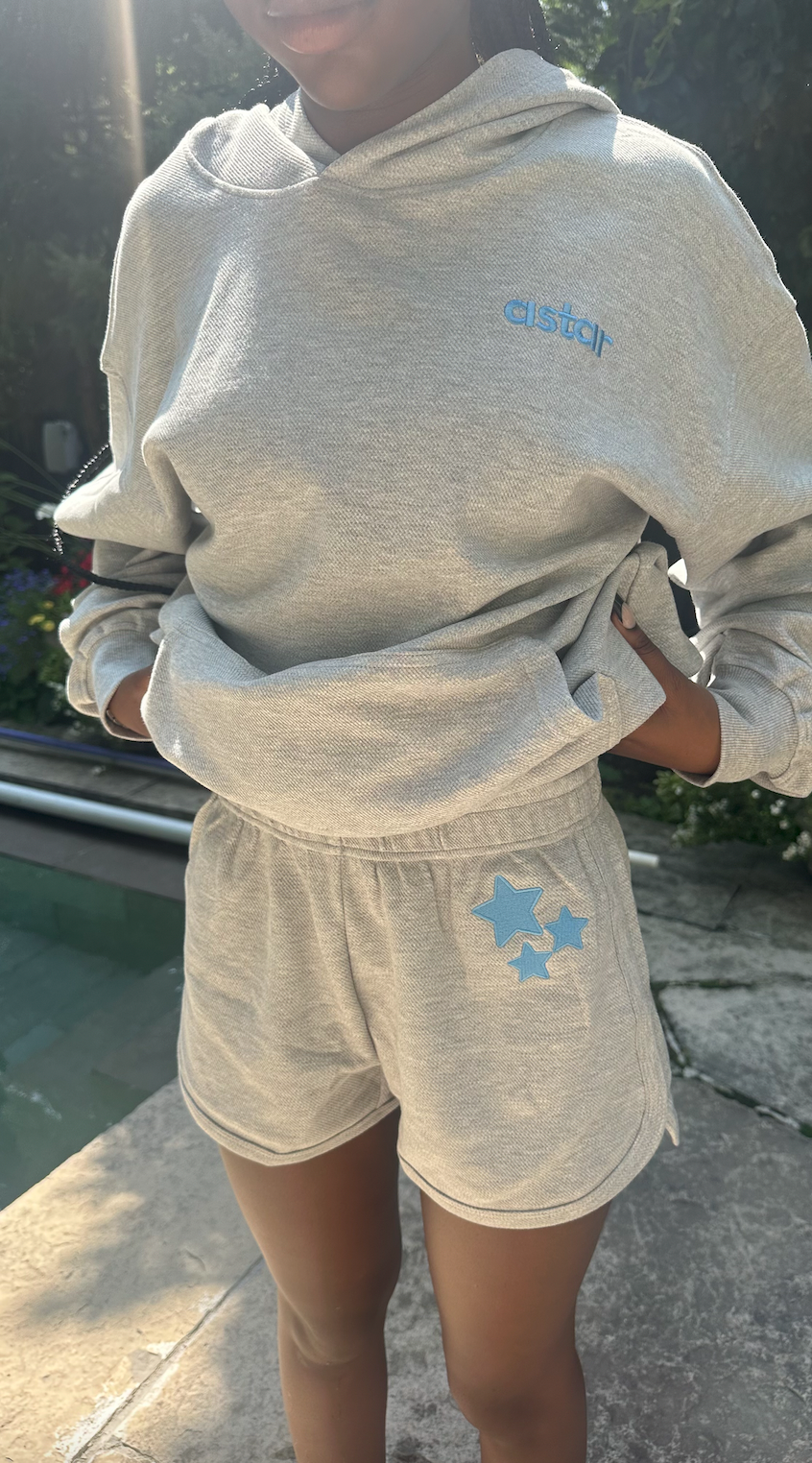 A-STARFISH HOODIE (BLUE) + A-STARFISH SHORTS (BLUE)