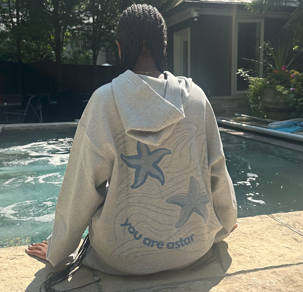 A-STARFISH HOODIE (BLUE) + A-STARFISH SHORTS (BLUE)