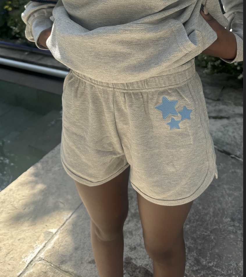 A-STARFISH HOODIE (BLUE) + A-STARFISH SHORTS (BLUE)